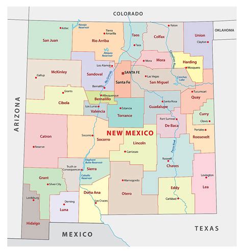 MAP County Map Of New Mexico